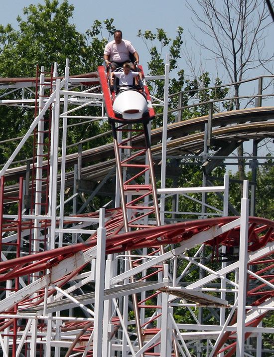 The Tig'rr Rollercoaster at Indiana Beach Amusement Resort, Monticello, Indiana