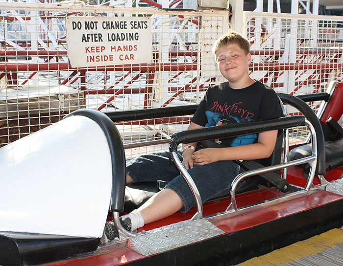 The Tig'rr Rollercoaster at Indiana Beach Amusement Resort, Monticello, Indiana