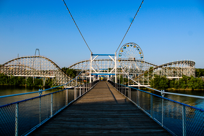 The Hoosier Hurricane roller coaster at Indiana Beach, Monticello Indiana