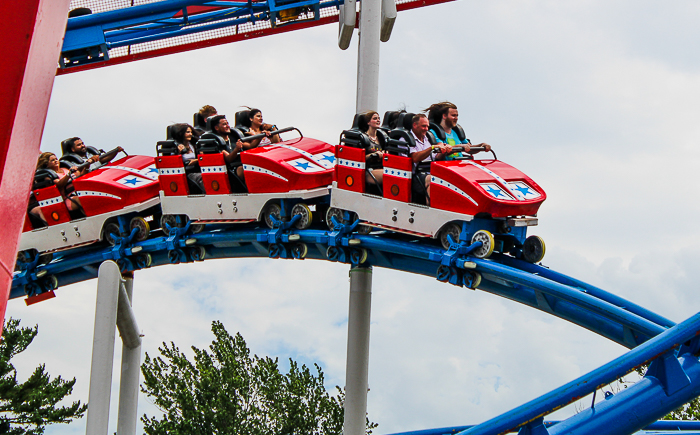 The All American Triple Loop Roller Coaster at Indiana Beach, Monticello Indiana