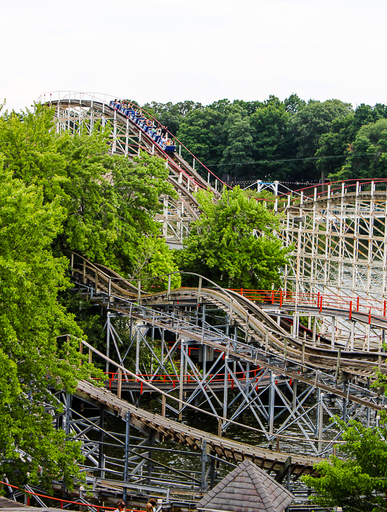 The Hoosier Hurricane Roller Coaster at Indiana Beach, Monticello Indiana