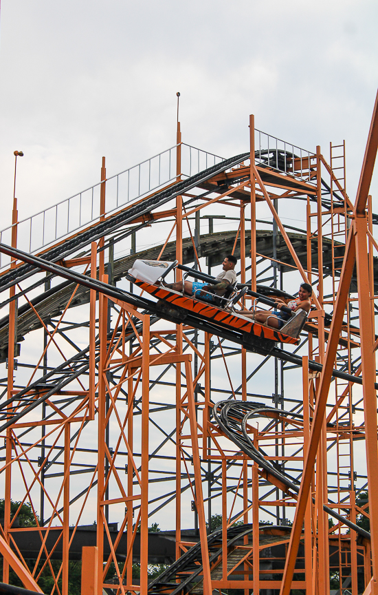 The Tig'rr Roller Coaster at Indiana Beach, Monticello Indiana