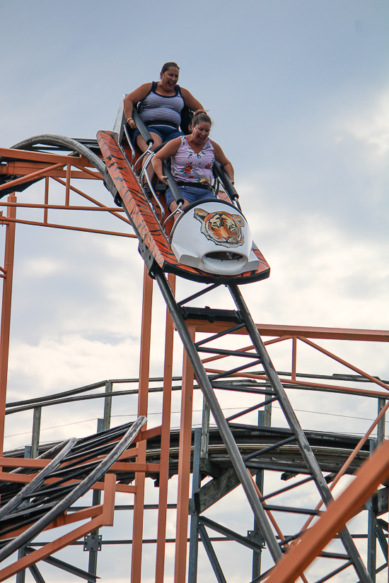 The Tig'rr Roller Coaster at Indiana Beach, Monticello Indiana