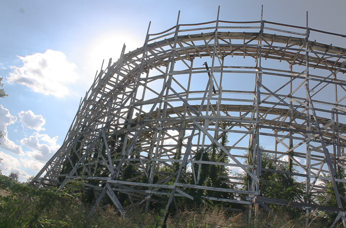 The Roller Coaster at the Abandoned Joyland Amusement Park, Wichita, Kansas