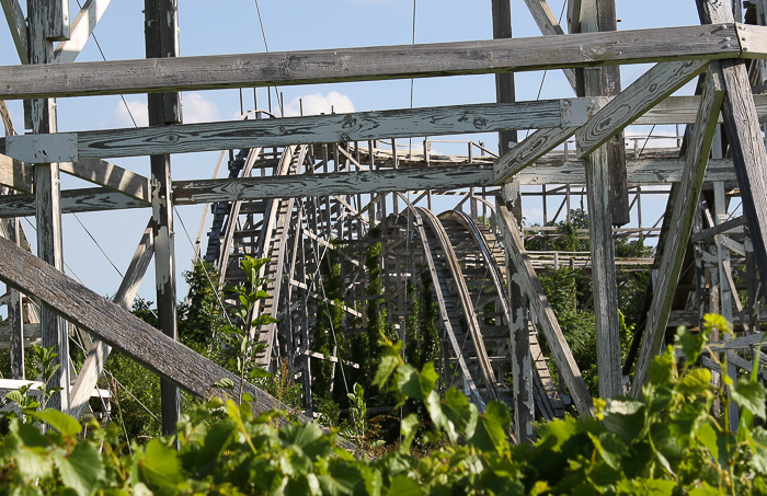 The Roller Coaster at the Abandoned Joyland Amusement Park, Wichita, Kansasi