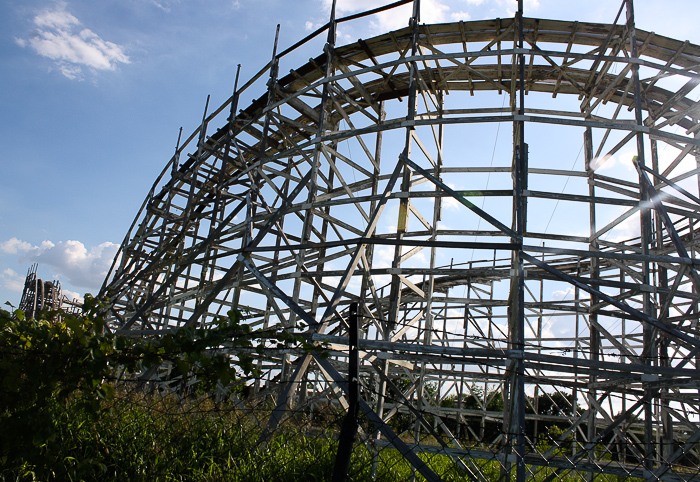 The Roller Coaster at the Abandoned Joyland Amusement Park, Wichita, Kansas