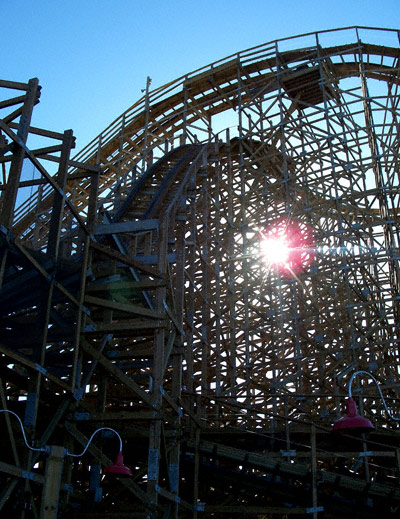 The Boardwalk Bullet Rollercoaster at the Kemah Boardwalk, Kemah Texas
