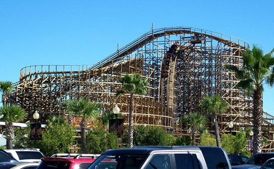 The Boardwalk Bullet Rollercoaster at Kemah Boardwalk, Kemah, Texas