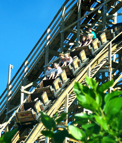 The Boardwalk Bullet Rollercoaster at Kemah Boardwalk, Kemah, Texas