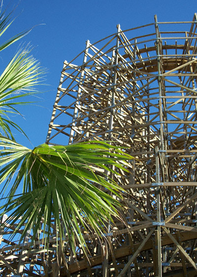 The Boardwalk Bullet Rollercoaster at the Kemah Boardwalk, Kemah Texas