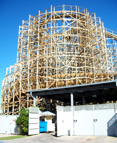 The Boardwalk Bullet Rollercoaster at the Kemah Boardwalk, Kemah Texas