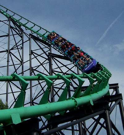 The Phantom's Revenge Rollercoaster At Kennywood Park, West Mifflin Pennsylvania