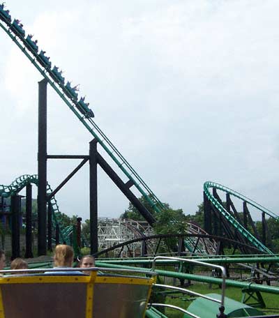 The Phantom's Revenge Rollercoaster At Kennywood Park, West Mifflin Pennsylvania
