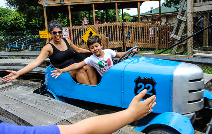 The Auto Race at Kennywood Park, West Mifflin, PA