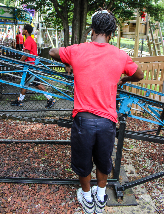 The Lil  Phantom Roller Coaster at Kennywood Park, West Mifflin, PA