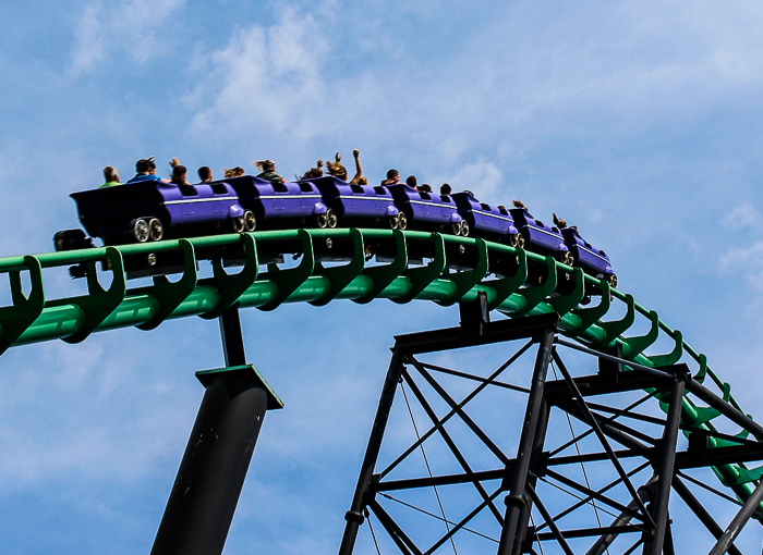 The Steel Phantom Roller Coaster at Kennywood Park, West Mifflin, PA
