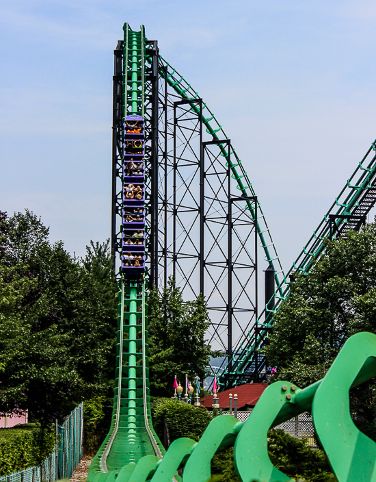 The Steel Phantom Roller Coaster at Kennywood Park, West Mifflin, PA