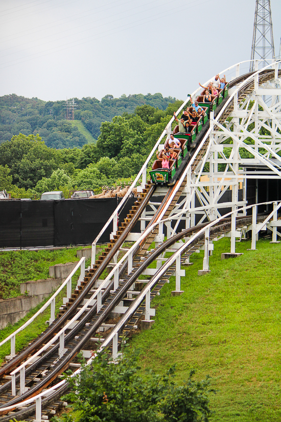The Jack Rabbit roller coaster at Kennywood Park, West Mifflin, PA