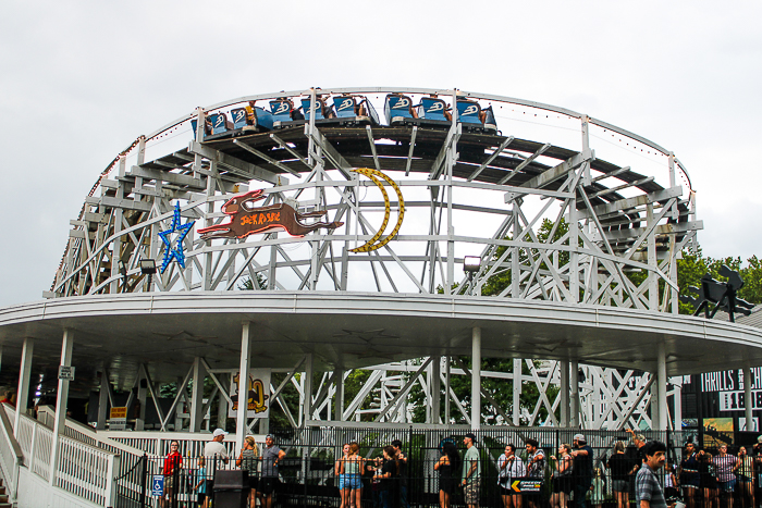 The Jack Rabbit roller coaster at Kennywood Park, West Mifflin, PA