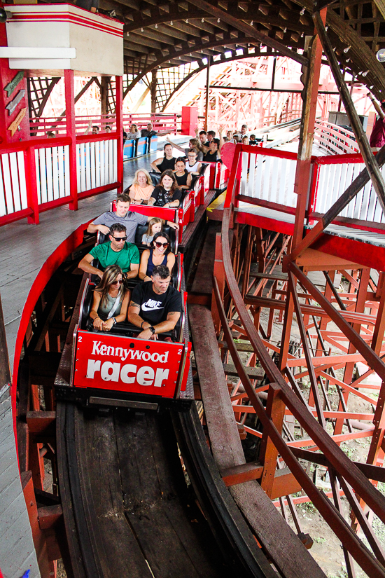 The Racer roller coaster at Kennywood Park, West Mifflin, PA
