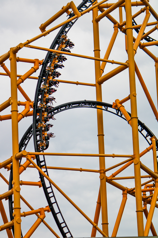 The Steel Curtain roller coaster at Kennywood Park, West Mifflin, PA