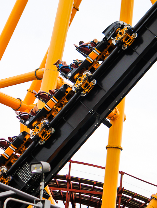 The Steel Curtain roller coaster at Kennywood Park, West Mifflin, PA