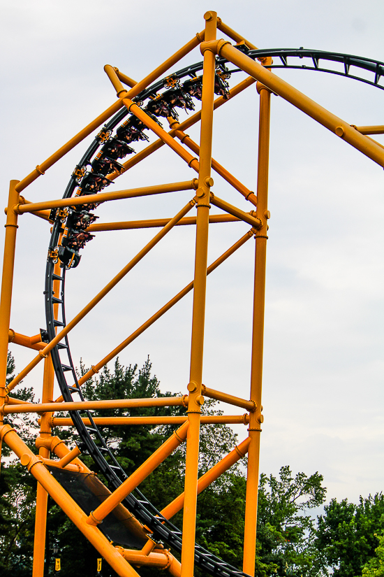 The Steel Curtain roller coaster at Kennywood Park, West Mifflin, PA