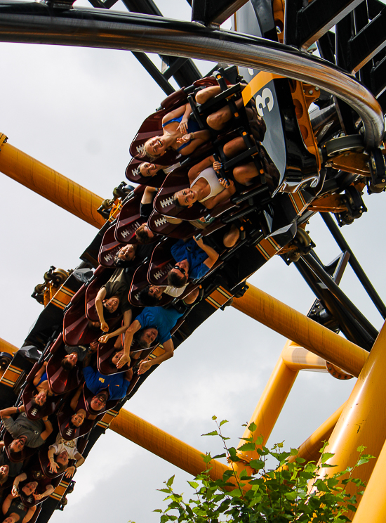 The Steel Curtain roller coaster at Kennywood Park, West Mifflin, PA