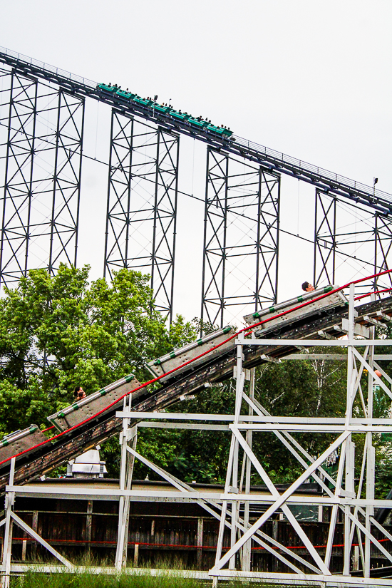  The Thunderbolt roller coaster at Kennywood Park, West Mifflin, PA