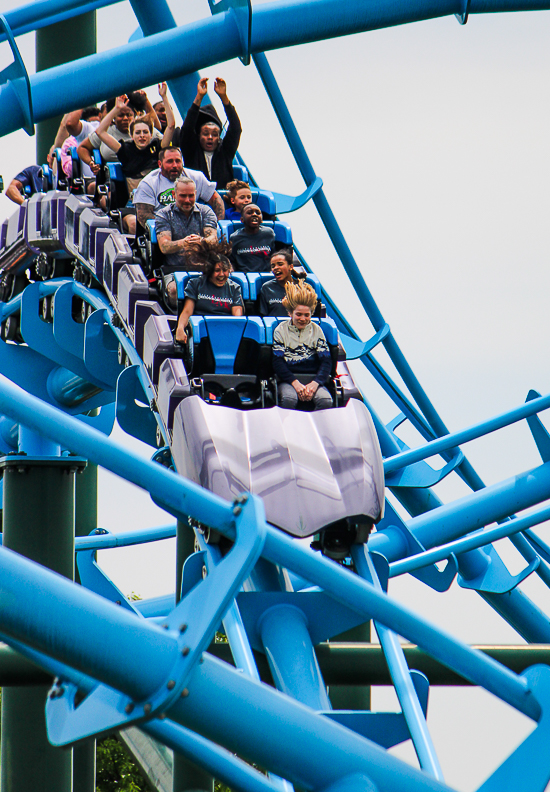 The Lightning Run Rollercoaster at Kentucky Kingdom Theme Park, Louisville, Kentucky