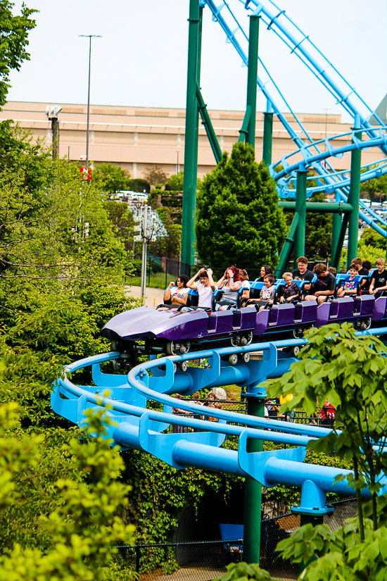 The Lightning Run Rollercoaster at Kentucky Kingdom Theme Park, Louisville, Kentucky
