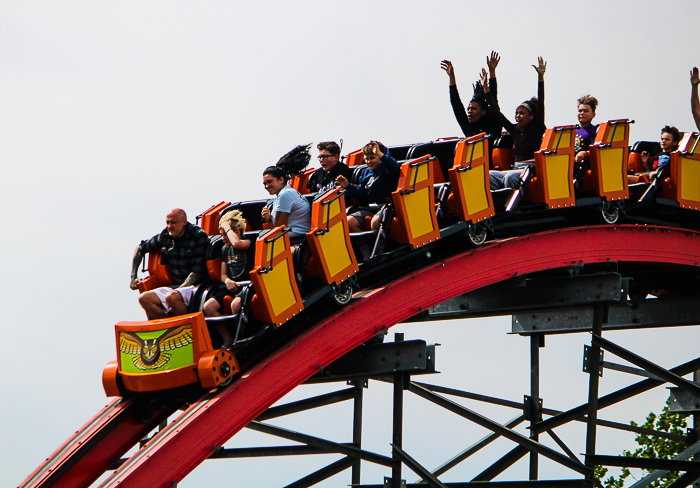 The Wind Chaser Rollercoaster at Kentucky Kingdom Theme Park, Louisville, Kentucky