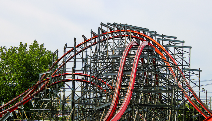 The Wind Chaser Rollercoaster at Kentucky Kingdom Theme Park, Louisville, Kentucky