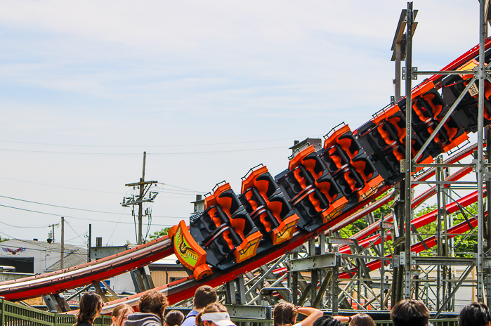 The Wind Chaser Rollercoaster at Kentucky Kingdom Theme Park, Louisville, Kentucky