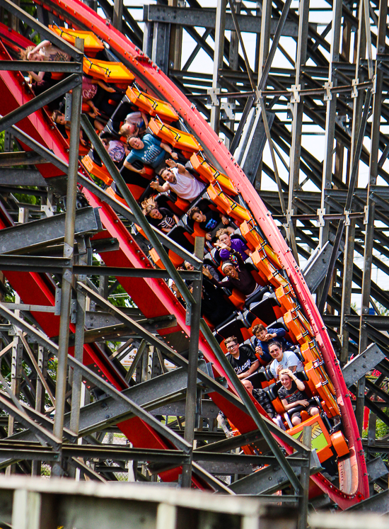 The Wind Chaser Rollercoaster at Kentucky Kingdom Theme Park, Louisville, Kentucky