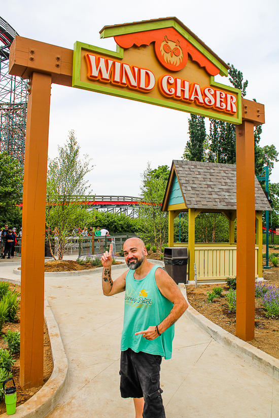 The Wind Chaser Rollercoaster at Kentucky Kingdom Theme Park, Louisville, Kentucky