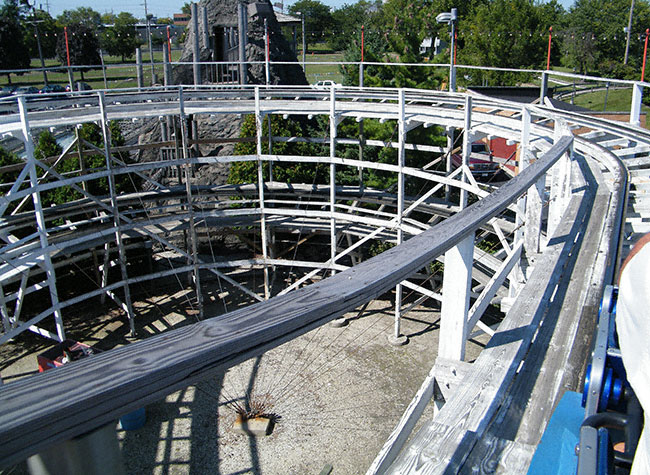 The Little Dipper Roller Coaster at Kiddieland, Melrose Park, Illinois