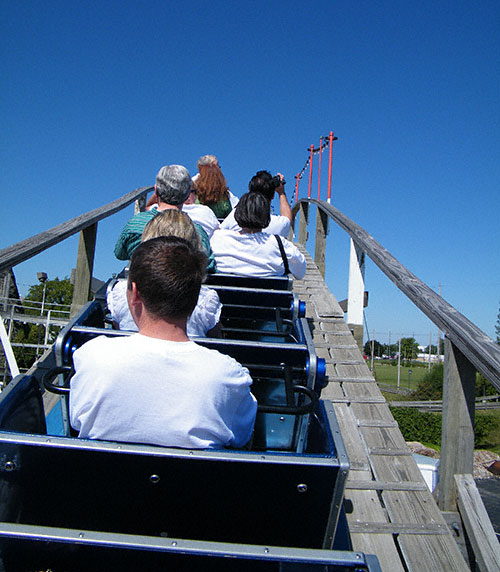 The Little Dipper Roller Coaster at Kiddieland, Melrose Park, Illinois