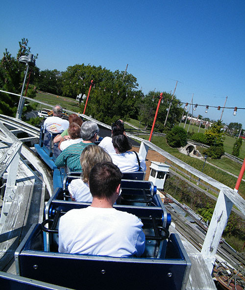 The Little Dipper Roller Coaster at Kiddieland, Melrose Park, Illinois