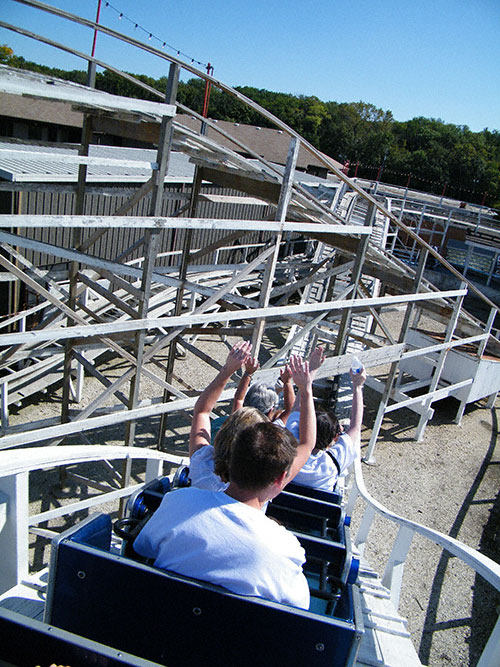 The Little Dipper Rollercoaster at Kiddieland, Melrose Park, Illinois