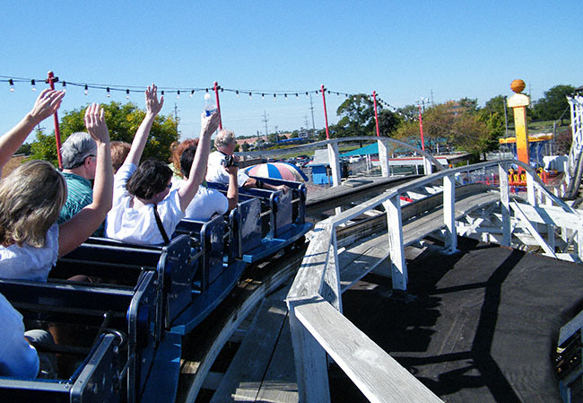 The Little Dipper Rollercoaster at Kiddieland, Melrose Park, Illinois