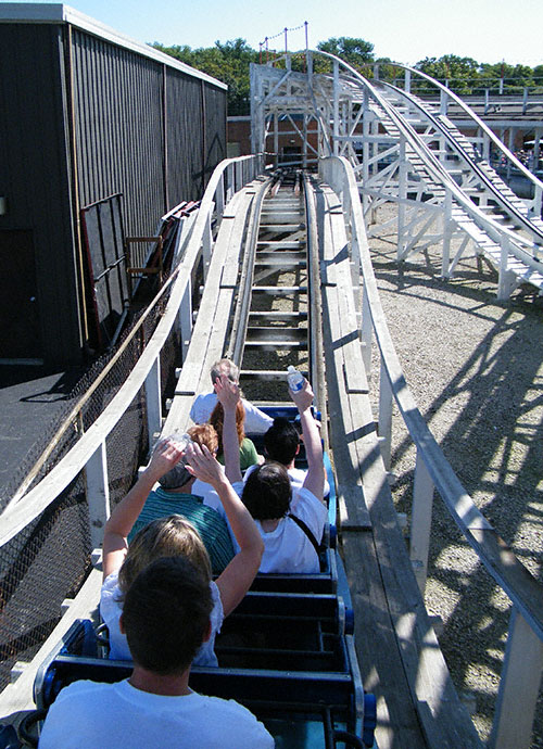 The Little Dipper Rollercoaster at Kiddieland, Melrose Park, Illinois