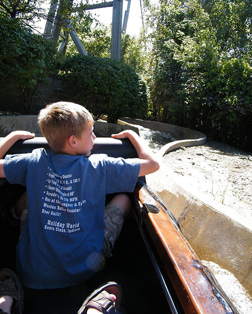 The Log Flume at Kiddieland, Melrose Park, Illinois