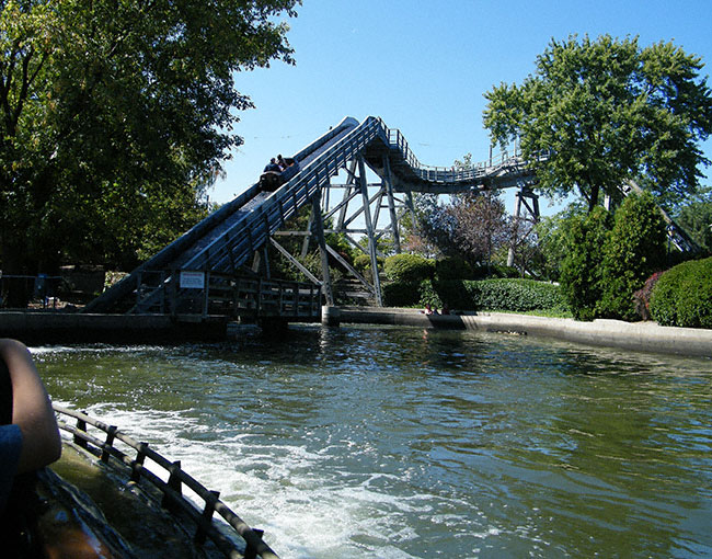 The Log Flume at Kiddieland, Melrose Park, Illinois