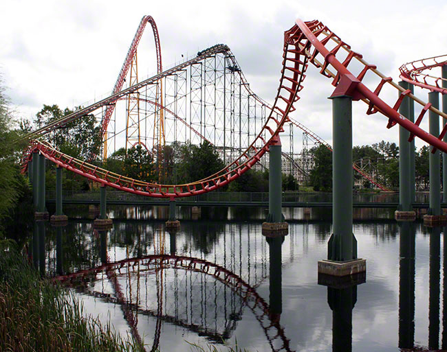 The Anaconda Rollercoaster at Kings Dominion, Doswell, Virginia