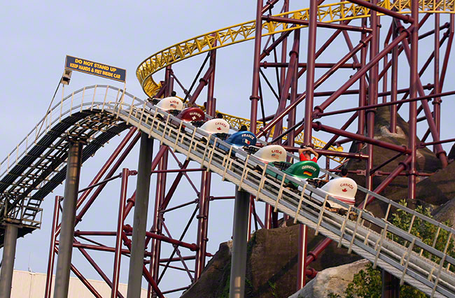 The Avalanche Rollercoaster at Kings Dominion, Doswell, Virginia