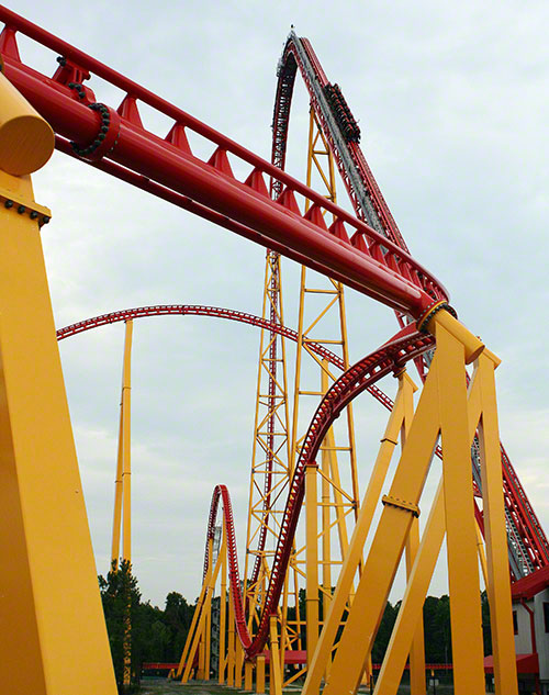 The Intimidator 305 Rollercoaster at Kings Dominion, Doswell, Virginia