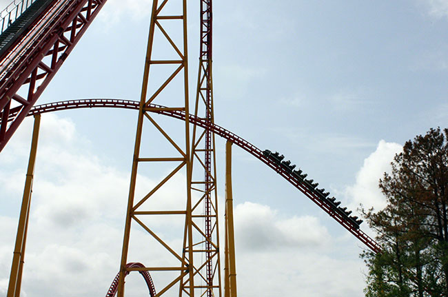 The Intimidator 305 Rollercoaster at Kings Dominion, Doswell, Virginia