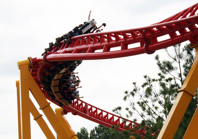 The Intimidator 305 Rollercoaster at Kings Dominion, Doswell, Virginia