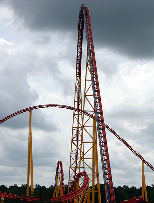 The Intimidator 305 Rollercoaster at Kings Dominion, Doswell, Virginia